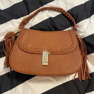 Tan Lionel Fringe Bag/Purse